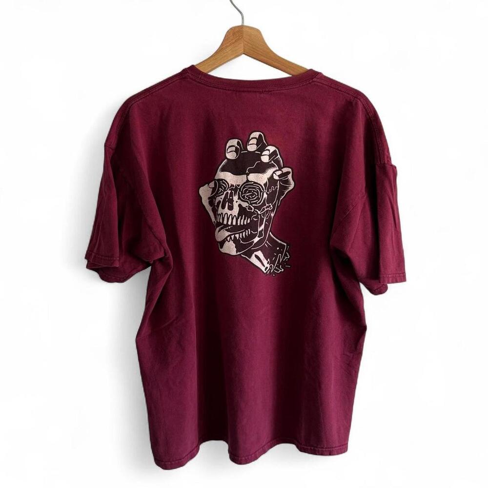 Vintage 90s Santa Cruz Skate Skull T Shirt XL